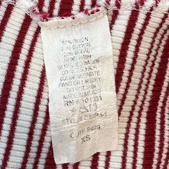 Charlotte Russe Red Striped Tank Size XS - Picture 6 of 6